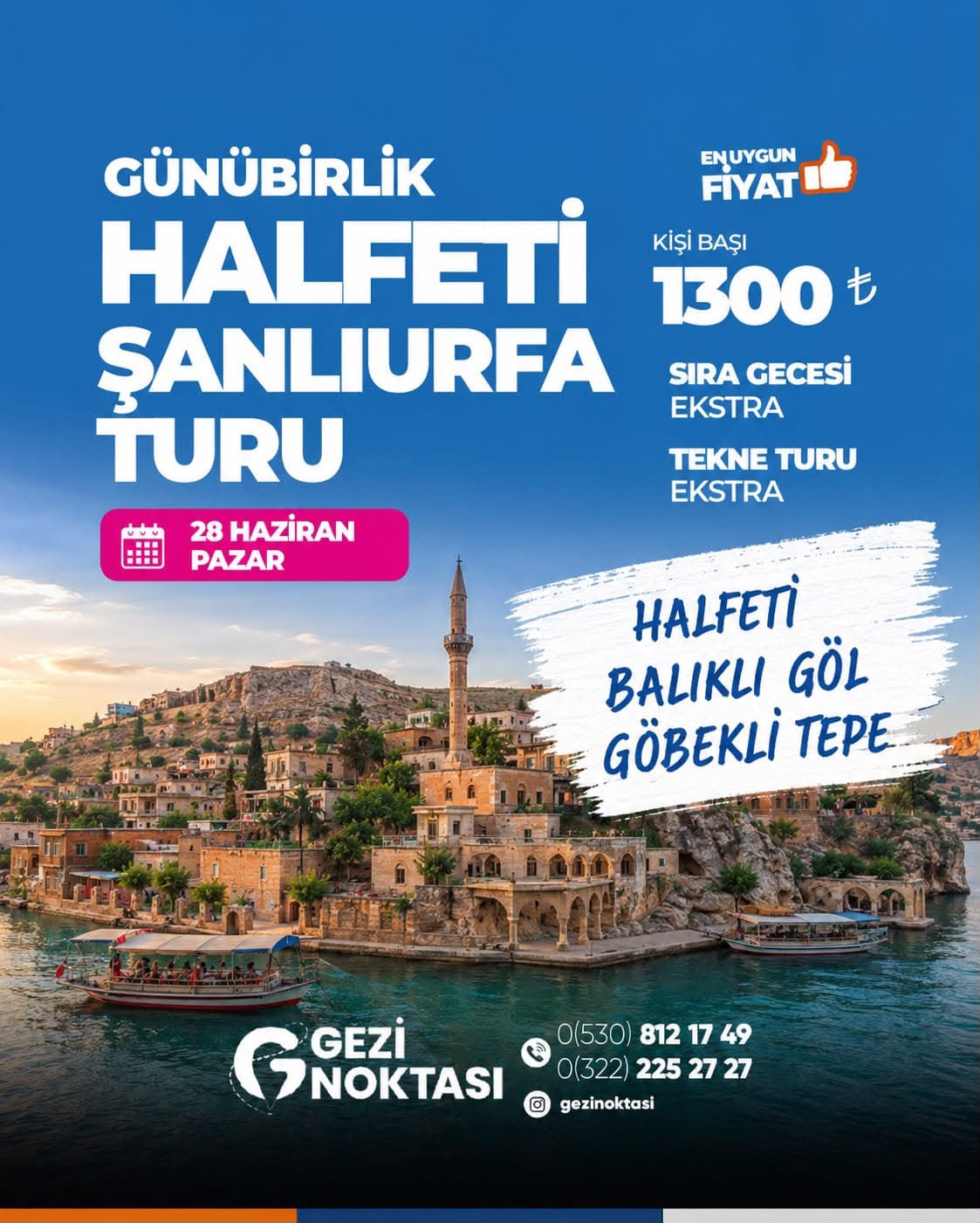  GÜNÜBİRLİK URFA- HALTEFİ TURU
